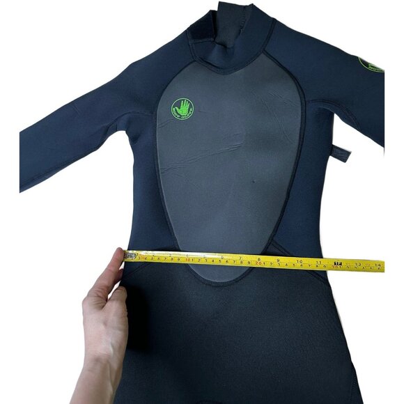 Body Glove JUNIOR PRO 3 BACK ZIP FULLSUIT 3/2MM Full Wetsuit - BLACK Size 10 - Picture 9 of 12